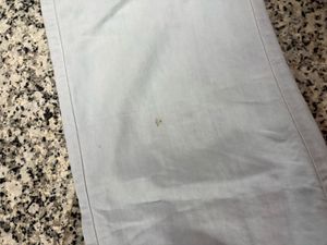 Light Blue Elastic Waist Pants