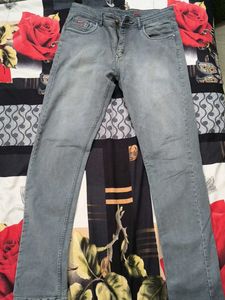 Men's Grey Denim Jeans