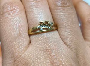 #Restocked#set of 4 Gold &amp; Diamond Rings+ 1 free