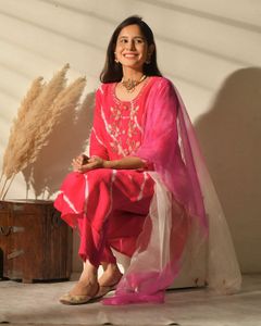Beautiful Pink Kurta Set with Dupatta