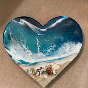 Beach Theme Resin Wall Clock