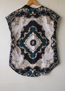 Baroque Printed Top