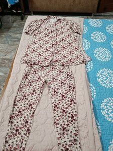 Floral Print Kurta and Pants cord Set