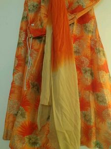 Elegant Embroidered Kurta with skirt and duppatta