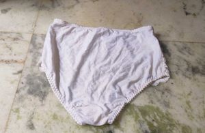 White Lace Trim Briefs