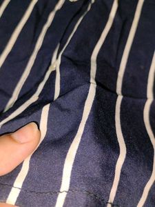 striped light weight over shirt
