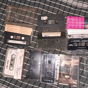 5 vintage English audio casettes