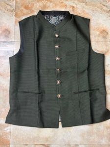 Premium Italian Fabric Nehru Jacket &amp; Trousers – B