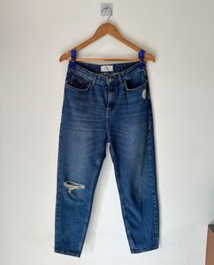 High Waist Blue Mom Jeans
