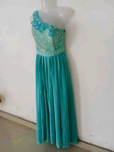 Stunning One Shoulder Floral Gown