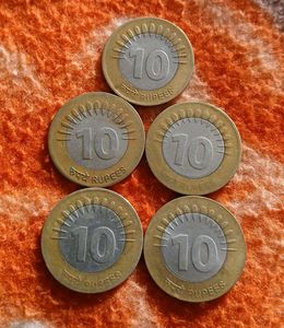 Ten Rs Old Coins Pack Of 5