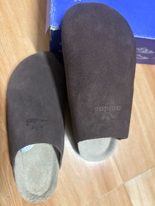 Adidas Brown Suede Slides layasa