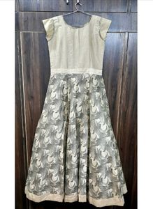 Elegant Ethnic Gown with Dupatta