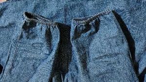 Denim Smocked Top