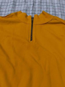 Yellow Cropped Bell Sleeve Top