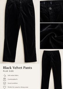 Black Velvet Pants