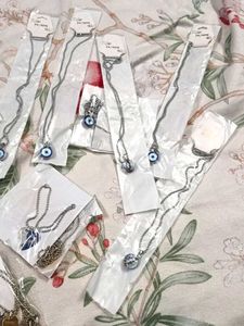 Bundle of Evil Eye &amp; Heart Necklaces