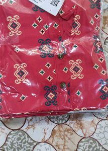 Stylish Red Printed Kurta