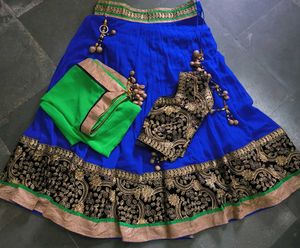 Blue Green Lehenga Choli 🔷
