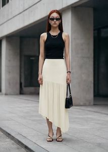 Chic Asymmetrical Midi Skirt