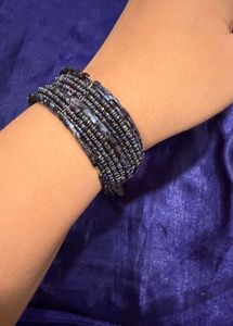 Sparkling Beaded Cuff Bracelet