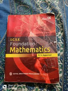 I.C.S.E. Foundation Mathematics Class IXth