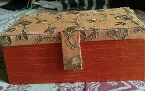 Elegant Embroidered Storage Box