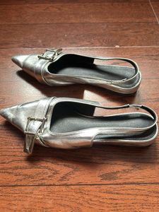 Silver Slingback ballet