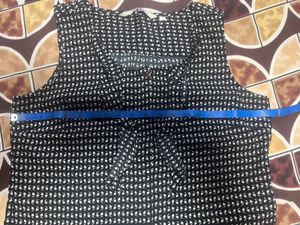 Chic Black &amp; White Ruffle Blouse