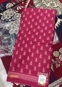 Magenta Cotton Saree
