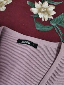 Lavender Cut-Out Ribbed Midi Dress