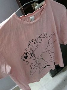 Cute Pink Panther Graphic Tee