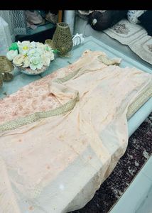 Beautiful Peach Kurta Set with Dupatta