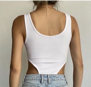 White Cut-out Bodysuit