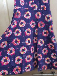 Cute Donut Print Sleeveless Dress