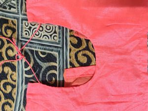 Embellished Pink &amp; Grey Saree