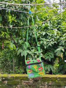 Vibrant Embroidered Sling Bag