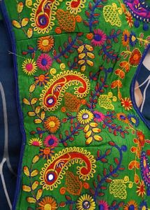 Vibrant Embroidered Ethnic Blouse