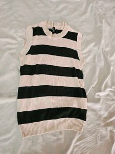 Striped Knit Tank Top- Size S