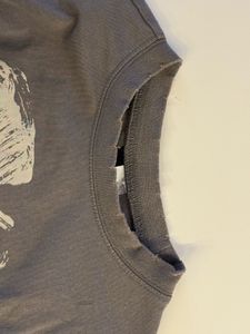 Kurt Cobain Grey Graphic Crop Top