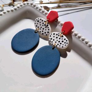 Unique Boho Polymer Clay Earrings