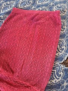 Pink Open Front Cardigan
