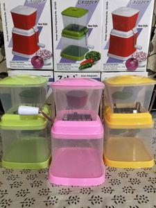 Zalak Multipurpose Onion, Chilly and Vegetable & Fruit Chopper & Cutter - Pink Color (Plastic, Stainless Steel)