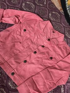 Pink Denim Jacket