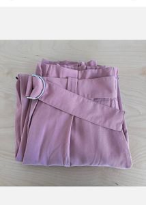 Zara Dusty Pink Ankle length Belted Trousers