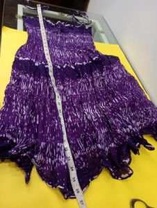 Purple Tie-Strap Sundress