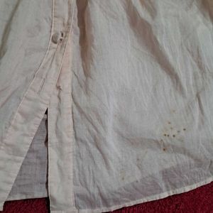 Y2k Vintage Sheer Lace Button-Up Top
