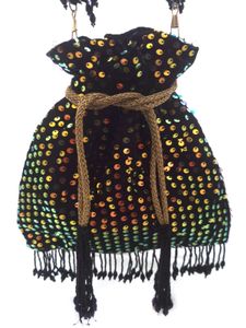 Brand new Factory Surplus sequins potli bag