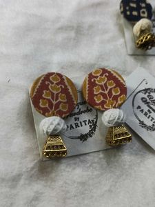 Unique Handmade Fabric Earrings (Combo of 3)