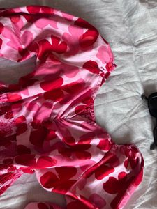 Chic Pink Floral Smocked Blouse